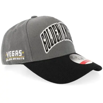 Outerstuff - NHL Svart adjustable Keps - Kids Vegas Golden Knights Mvp Pro Pinch Charcoal/Black A-frame Adjustable @ Hatstore
