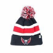 47 Brand - NHL Blå pom Beanie - Washington Capitals Breakaway Knit Navy Pom @ Hatstore