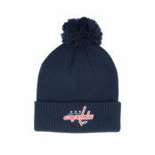 Adidas - NHL Blå pom Beanie - Washington Capitals NHL Cuffed Beanie Navy Blue Pom @ Hatstore