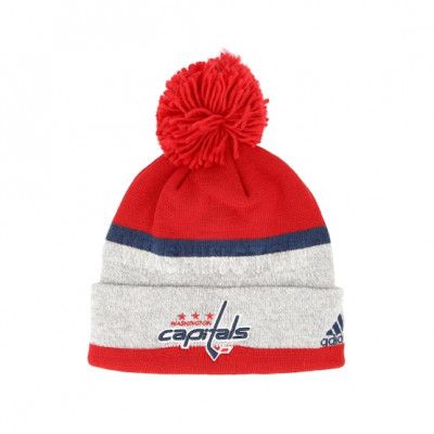 Adidas - NHL Röd pom Beanie - Washington Capitals Juliet Tuft Knitted Pom @ Hatstore