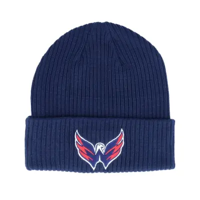 Fanatics - NHL Blå cuff Beanie - Washington Capitals Core Knit Athletic Navy Cuff @ Hatstore