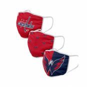 Foco - NHL Röd Mask - Washington Capitals 3-Pack NHL Red/Navy Face Mask @ Hatstore