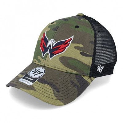 47 Brand - NHL Camo trucker Keps - Washington Capitals Camo Branson Mvp Camo/Black Trucker @ Hatstore