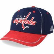 Adidas - NHL Blå flexfit Keps - Washington Capitals Alpha Navy/Red Flexfit @ Hatstore