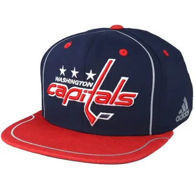 Adidas - NHL Blå snapback Keps - Washington Capitals Bravo Navy/Red Snapback @ Hatstore