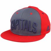 Adidas - NHL Grå snapback Keps - Washington Capitals Flat Brim Grey/Red Snapback @ Hatstore