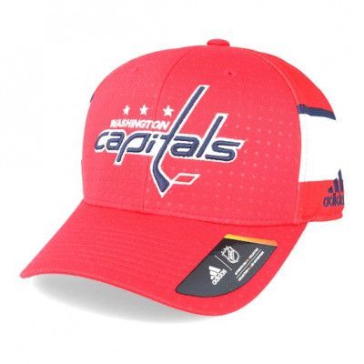 Adidas - NHL Röd flexfit Keps - Washington Capitals Draft Structured Red Flexfit @ Hatstore