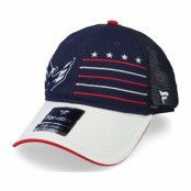 Fanatics - NHL Blå Keps - Washington Capitals Waving Flag Trucker Athl Navy/Grey Trucker @ Hatstore