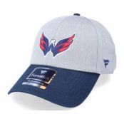 Fanatics - NHL Grå unconstructed Keps - Washington Capitals Grey Marl Unstructured Sports Grey/Navy Dad Cap @ Hatstore