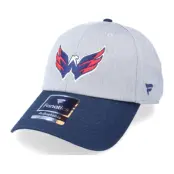 Fanatics - NHL Grå unconstructed Keps - Washington Capitals Grey Marl Unstructured Sports Grey/Navy Dad Cap @ Hatstore