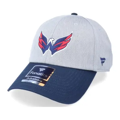 Fanatics - NHL Grå unconstructed Keps - Washington Capitals Grey Marl Unstructured Sports Grey/Navy Dad Cap @ Hatstore