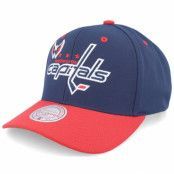 Mitchell&Ness - NHL Blå adjustable Keps - Washington Capitals All In 2.0 Pro Navy/Red Adjustable @ Hatstore