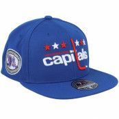 Mitchell&Ness - NHL Blå fitted Keps - Washington Capitals Vintage Blue Fitted @ Hatstore