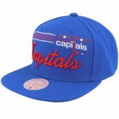 Mitchell&Ness - NHL Blå snapback Keps - Washington Capitals Retro Lock Up Blue Snapback @ Hatstore