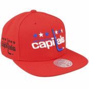 Mitchell&Ness - NHL Röd snapback Keps - Washington Capitals Alternate Flip Red Snapback @ Hatstore