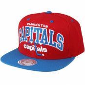 Mitchell&Ness - NHL Röd snapback Keps - Washington Capitals Vintage Team Arch Red/Blue Snapback @ Hatstore