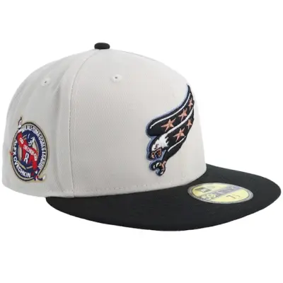 New Era - NHL Beige snapback Keps - Hatstore Exclusive x Washington Capitals 59FIFTY Alex Ovechkin Stone/Black Fitted @ Hatstore