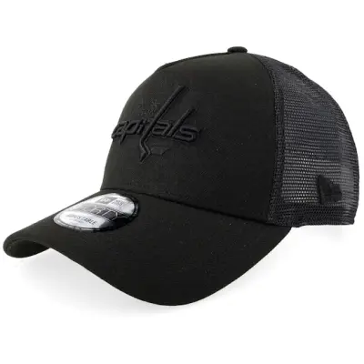 New Era - NHL Svart trucker Keps - Hatstore Exclusive x Washington Capitals 9FORTY Black A-frame Trucker @ Hatstore