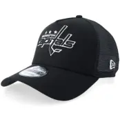 New Era - NHL Svart trucker Keps - Washington Capitals 9FORTY Black/White A-Frame Trucker @ Hatstore
