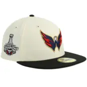 New Era - NHL Vit fitted Keps - Hatstore Exclusive x Washington Capitals 59FIFTY Stanley Cup Chrome White/Black Fitted @ Hatstore