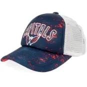 Outerstuff - NHL Blå trucker Keps - Kids Washington Capitals Top Player Navy/White A-frame Trucker @ Hatstore