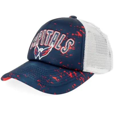 Outerstuff - NHL Blå trucker Keps - Kids Washington Capitals Top Player Navy/White A-frame Trucker @ Hatstore