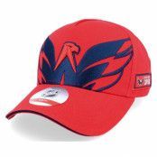 Outerstuff - NHL Röd adjustable Keps - Kids Washington Capitals Big-Face Precurved University Red Adjustable @ Hatstore