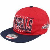 Outerstuff - NHL Röd snapback Keps - Kids Washington Capitals Logo Flatbrim Cap Red/Navy Snapback @ Hatstore