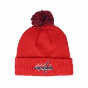 Adidas - NHL Röd pom Beanie - Washington Capitals NHL Cuffed Beanie Red Pom @ Hatstore