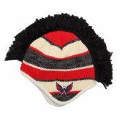 Reebok - NHL Svart pom Beanie - Washington Capitals Faceoff Mohawk Knit @ Hatstore