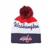 Reebok - NHL Svart pom Beanie - Washington Capitals Script Cuff Pom @ Hatstore