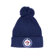 Fanatics - NHL Blå pom Beanie - Winnipeg Jets Value Core Beanie Blue Pom @ Hatstore