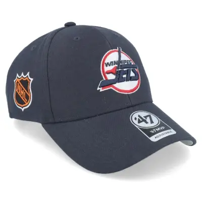 47 Brand - NHL Blå adjustable Keps - Winnipeg Jets NHL Sure Shot'47 Mvp Navy Adjustable @ Hatstore