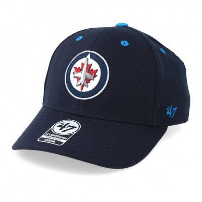 47 Brand - NHL Blå flexfit Keps - Winnipeg Jets Kickoff 47 Contender Wool Navy Flexfit @ Hatstore