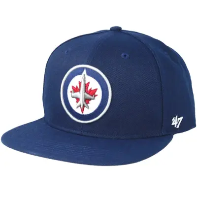 47 Brand - NHL Blå snapback Keps - Winnipeg Jets Sure Shot Light Navy Snapback @ Hatstore