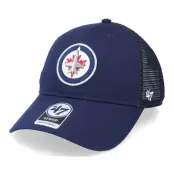 47 Brand - NHL Blå trucker Keps - Winnipeg Jets Branson Mvp Light Navy Trucker @ Hatstore