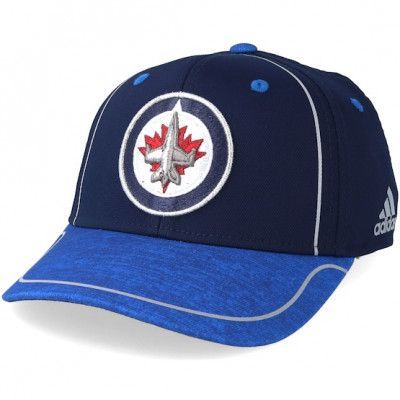 Adidas - NHL Blå flexfit Keps - Winnipeg Jets Alpha Navy/Blue Flexfit @ Hatstore