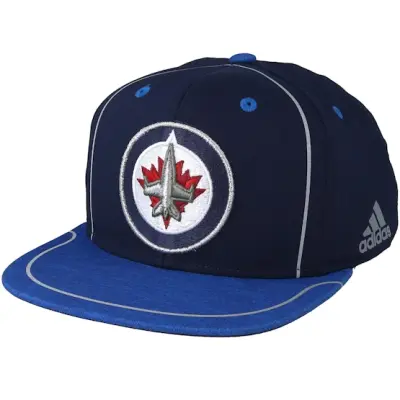 Adidas - NHL Blå snapback Keps - Winnipeg Jets Bravo Navy/Blue Snapback @ Hatstore