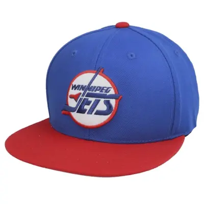 American Needle - NHL Blå snapback Keps - Winnipeg Jets Archive 400 Royal/Red Snapback @ Hatstore