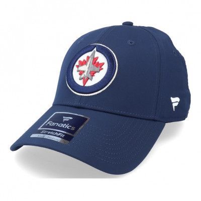 Fanatics - NHL Blå adjustable Keps - Winnipeg Jets Primary Logo Core Flex Fit Fitted Navy Adjustable @ Hatstore