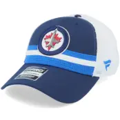 Fanatics - NHL Blå trucker Keps - Winnipeg Jets Authentic Pro Draft Navy/White Trucker @ Hatstore