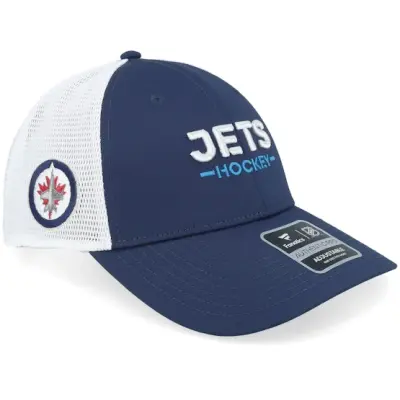 Fanatics - NHL Blå trucker Keps - Winnipeg Jets Authentic Pro Rink Navy/White Trucker @ Hatstore