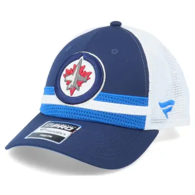 Fanatics - NHL Blå trucker Keps - Winnipeg Jets NHL Draft Home Structured Blue/White Trucker @ Hatstore