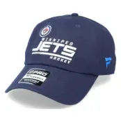 Fanatics - NHL Blå unconstructed Keps - Winnipeg Jets Authentic Pro Locker Room Dad Cap Navy Adjustable @ Hatstore