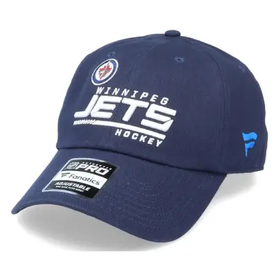 Fanatics - NHL Blå unconstructed Keps - Winnipeg Jets Authentic Pro Locker Room Dad Cap Navy Adjustable @ Hatstore