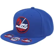 Mitchell&Ness - NHL Blå snapback Keps - Winnipeg Jets Vintage Hat Trick Blue Snapback @ Hatstore