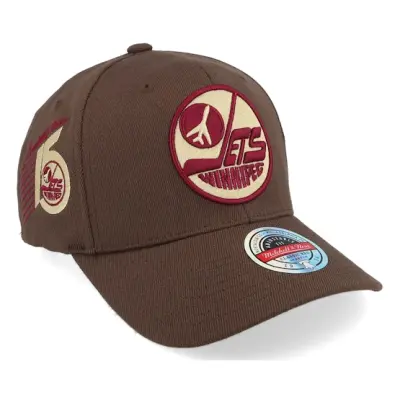 Mitchell&Ness - NHL Brun adjustable Keps - Hatstore Exclusive x Winnipeg Jets Anniversary Logo Brown Adjustable @ Hatstore