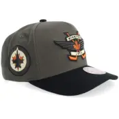 Mitchell&Ness - NHL Grå adjustable Keps - Hatstore Exclusive x Winnipeg Jets Exclusive Ws Pro Crown Grey/Black A-Frame Adjustable @ Hatstore