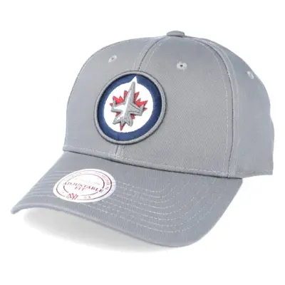 Mitchell&Ness - NHL Grå adjustable Keps - Winnipeg Jets Team Logo Cotton Low Pro Grey Adjustable @ Hatstore
