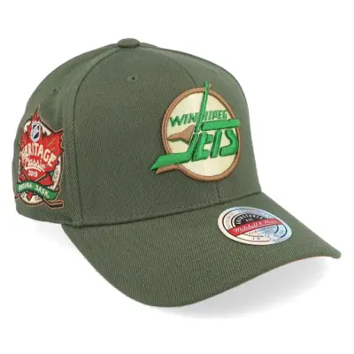 Mitchell&Ness - NHL Grön adjustable Keps - Hatstore Exclusive x Winnipeg Jets 2019 Heritage Classic Green Adjustable @ Hatstore